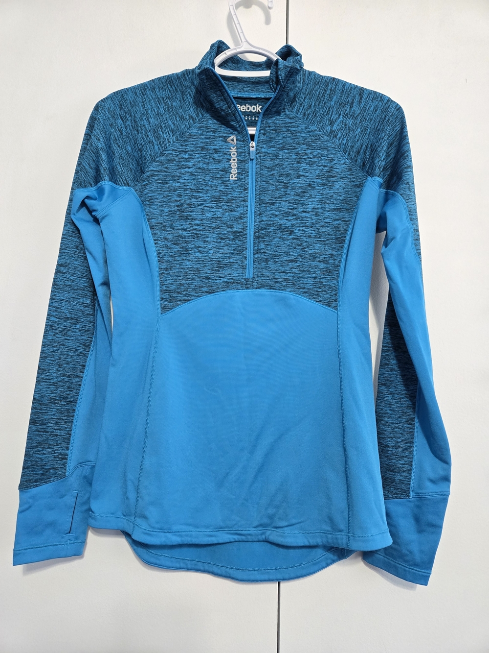 Reebok Speedwick 1/4 Zip Pullover Blue Athletic Top‎ Women's Small